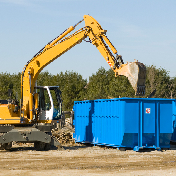 how does a residential dumpster rental service work in Erskine